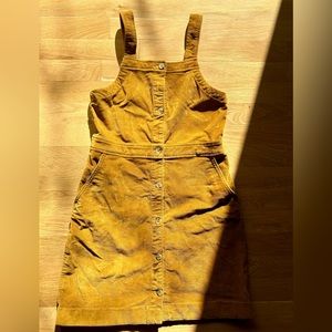 Crewcuts corduroy size 10 overall dress with buttons size 10